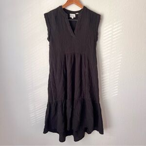 We Are Sundays Black Tiered Maxi Dress Sz 0
